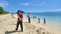 Aman Nyaman di Pantai Sekotong: Polisi Hadir dengan Himbauan Humanis