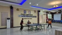 Semarak Final Tenis Meja Polres Lombok Barat HUT Bhayangkara ke-79