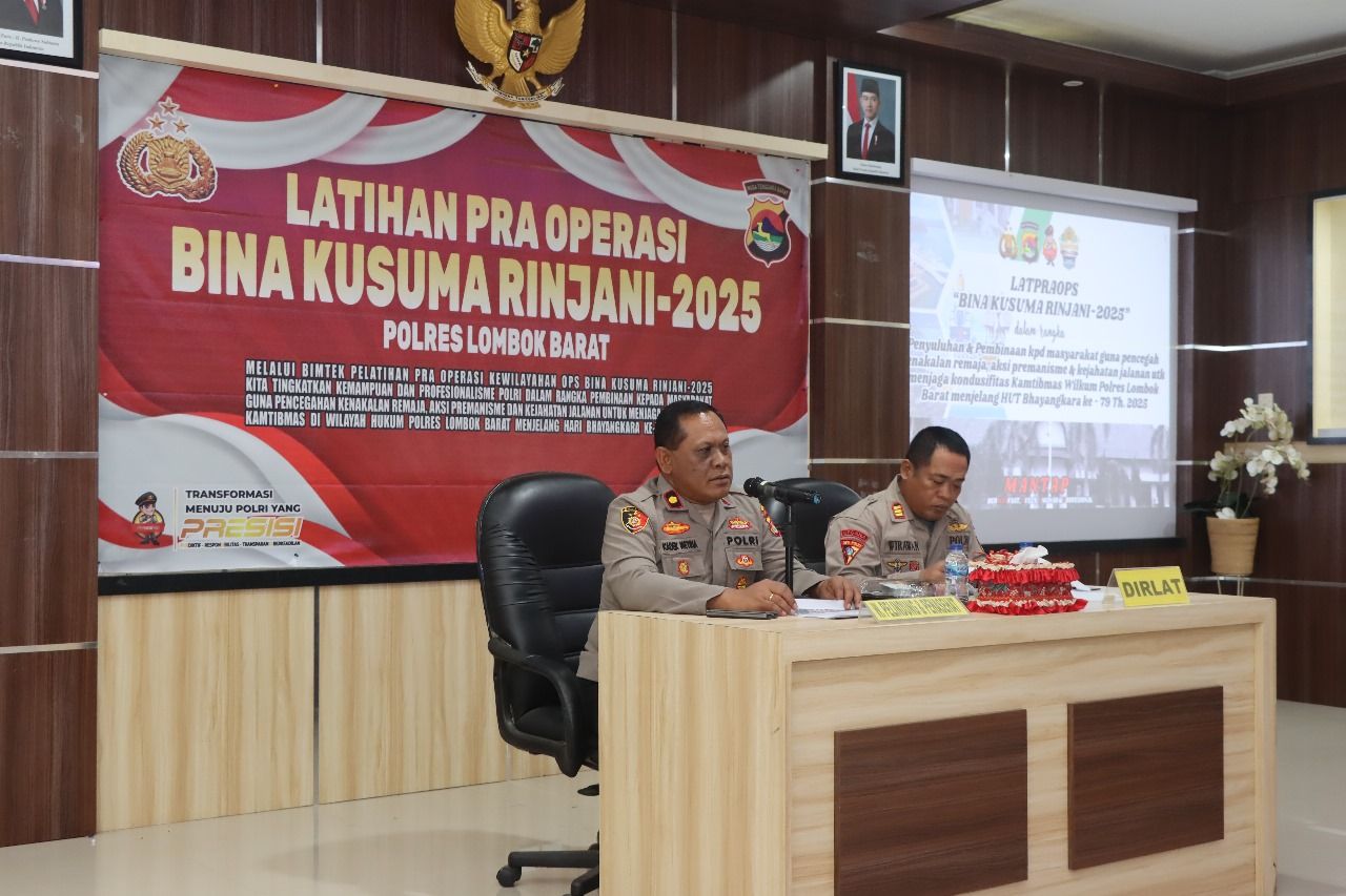 Sinergi Polres dan Warga Lombok Barat Diperkuat Lewat Latpraops Bina Kusuma