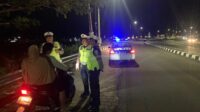 Patroli Malam Intensif Satlantas Amankan Bypass BIL Lombok Barat