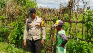 Bhabinkamtibmas di Labuapi dan Warga Bersinergi Jaga Ketahanan Pangan Nasional