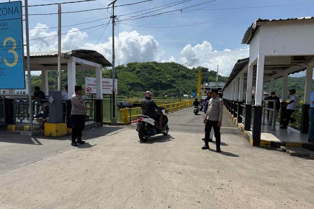Aparat Sisir Kapal Ferry, Pastikan Penyeberangan Lembar Aman dari Gangguan